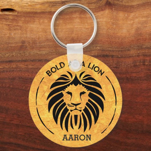 kühl als LöwenSchlüsselanhänger Schlüsselanhänger (Vorderseite)