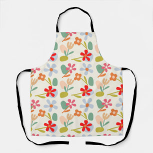 Kühl aussehendes abstraktes Blumenmuster-Design Schürze