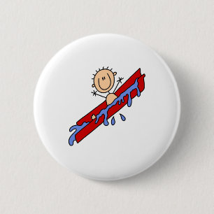 Kühl bleiben auf dem Wasserrutschenknopf Button