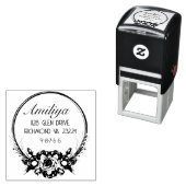 kühl botanisch Personalisiert modern Permastempel (Beispiel)