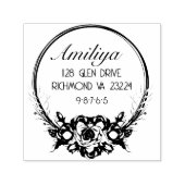 kühl botanisch Personalisiert modern Permastempel (Design)