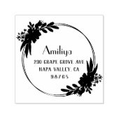 kühl botanisch Personalisiert modern Permastempel (Design)