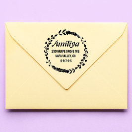 kühl botanisch Personalisiert modern Permastempel