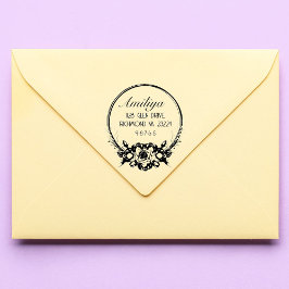 kühl botanisch Personalisiert modern Permastempel