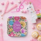 kühl farbenfroh Florals Stilvolles Ostern | Lila E Pappteller (Party)