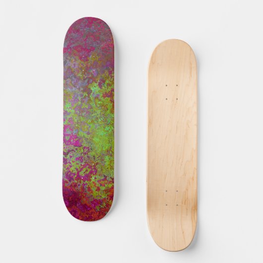 kühl, farbig, Spritzer Paint, Grunge Abstrakt Skateboard (Vorderseite)
