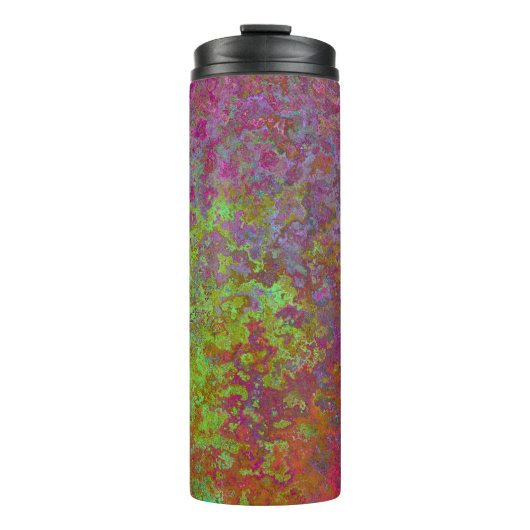 Kühl, farbig, Spritzer Paint, Grunge Abstrakt Thermosbecher (Vorderseite)