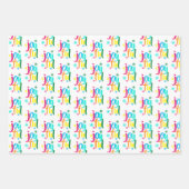 kühl gefärbtes Joyful Christmas Geschenkpapier Set (Vorderseite)