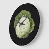 Kühl-Kohl auf der schwarzen Hintergrundmauer-Uhr Große Wanduhr (Winkel)