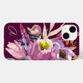 Kühl Mit Monogramm Lila Weingarten Case-Mate iPhone Hülle (Rückseite (Horizontal))