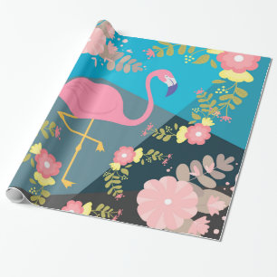 Kühl Trendig Chic Niedlich Rosa Weiblich Blumen Fl Geschenkpapier