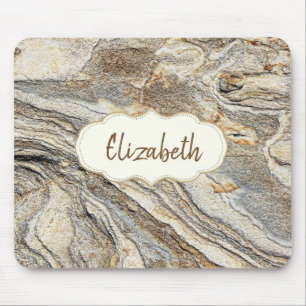Kühl Trendig, Marmor, Rahmen - Personalisiert Mousepad