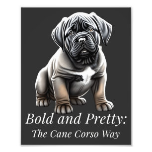 Kühl und hübsch: der Cane Corso-Weg Fotodruck