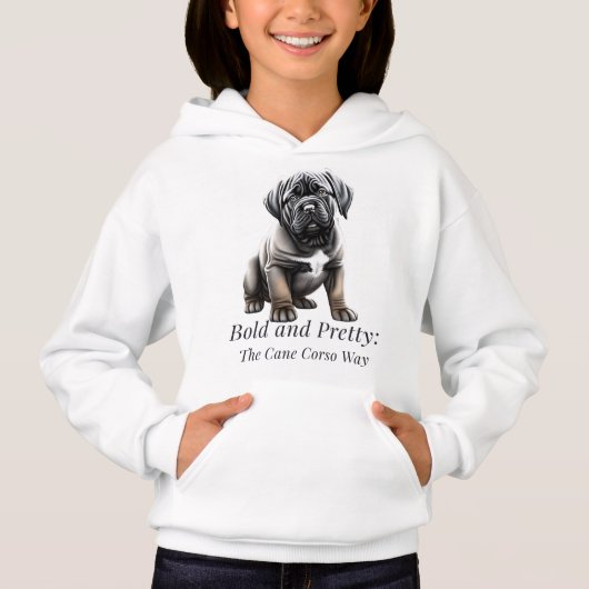 Kühl und hübsch: der Cane Corso-Weg Hoodie (Vorderseite)