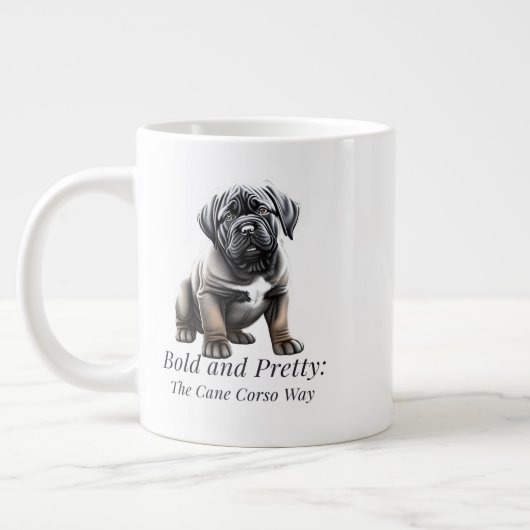 Kühl und hübsch: der Cane Corso-Weg Jumbo-Tasse (Links)