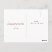 kühl und modern | Meldung verschieben Postkarte (Rückseite)