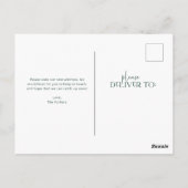 kühl und modern | Meldung verschieben Postkarte (Rückseite)