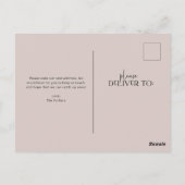 kühl und modern | Meldung verschieben Postkarte (Rückseite)