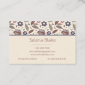 kühl und stilvoll | Moderner Chic Elegante Visitenkarte (Rückseite)