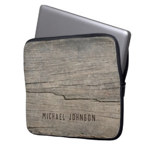 Kühl Vintage Rustikal Alter Holz Individualisierte Laptopschutzhülle