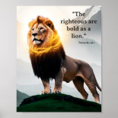 Kühl wie ein Löwenverbs 28:1 Poster (Vorne)
