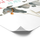 Kuhlänge in landwirtschaftlichen Tieren Barnyard G Poster (Ecke)