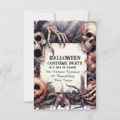 Kühlarm: Anpassbarer Halloween-Party-Call Einladung (Vorderseite)