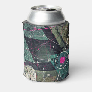 Kühle abstrakte digitale Graffiti-Kunst Geometrisc Dosenkühler