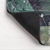 Kühle abstrakte digitale Graffiti-Kunst Geometrisc Mousepad (Ecke)