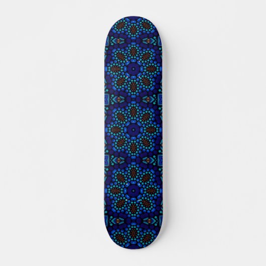 Kühle abstrakte geometrische Mandala-Kunst-Design Skateboard (Vorne)