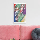 Kühle abstrakte Kunst Leinwanddruck (Insitu (Wohnzimmer))