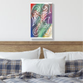 Kühle abstrakte Kunst Leinwanddruck (Insitu (Schlafzimmer))