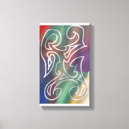 Kühle abstrakte Kunst Leinwanddruck (Vorderseite)