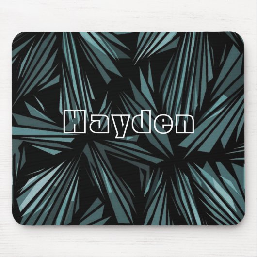 Kühle abstrakte zersplitterte Glas-Personalisierun Mousepad (Vorne)