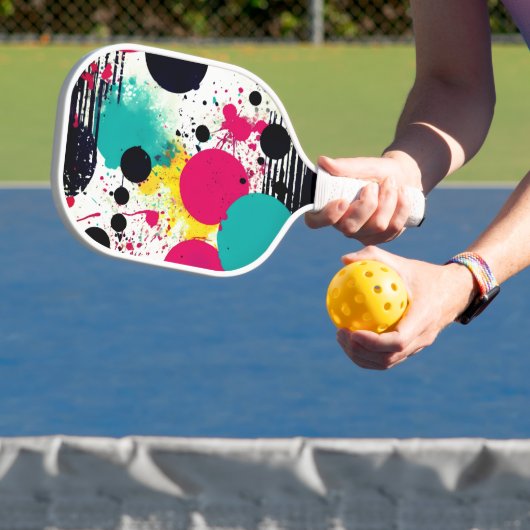 Kühle Abstraktion Pickleball Schläger (InSitu)