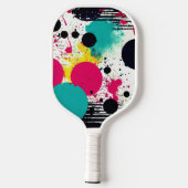 Kühle Abstraktion Pickleball Schläger (Rückseite)