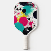 Kühle Abstraktion Pickleball Schläger (Vorderseite)