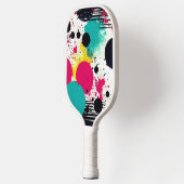 Kühle Abstraktion Pickleball Schläger (Links)