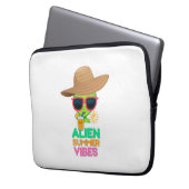 Kühle Alien-Sommerferien-Vibes Laptopschutzhülle (Vorderseite Links)