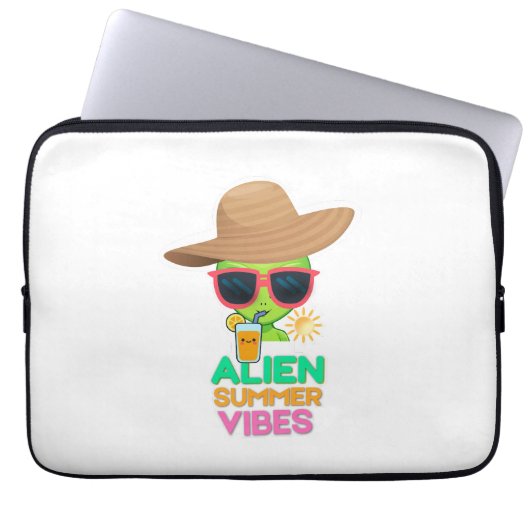 Kühle Alien-Sommerferien-Vibes Laptopschutzhülle (Vorderseite)