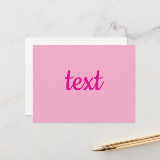 Kühle anpassbare Text Postkarte (Vorderseite/Rückseite Beispiel)