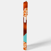 Kühle Aqua und Orangen-Oktopus Case-Mate iPhone Hülle (Rückseite / Rechts)