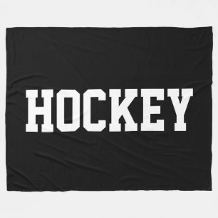 Kühle athletische, fette weiße HOCKEY-Schrift auf Fleecedecke