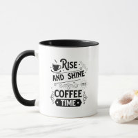 Kühle Aufstieg Schein Kaffee Zeit Wort Kunst