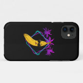 Kühle Bananenparty Retro Case-Mate iPhone Hülle (Rückseite (Horizontal))