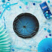 Kühle Blaue Spinnennetz Pappteller (Party)