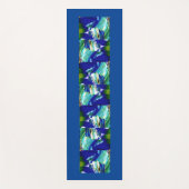 Kühle blaue Yogamatte (Vorderseite)