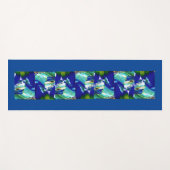 Kühle blaue Yogamatte (Vorderseite (Horizontal))
