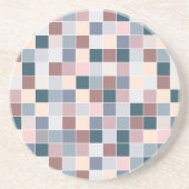 Kühle Blöcke, elegante Farben Getränkeuntersetzer (Vorne)