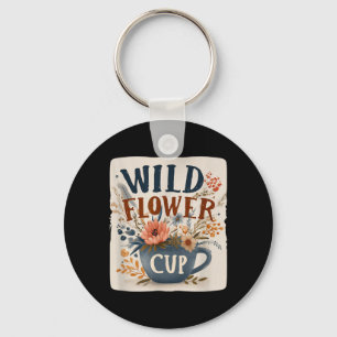 Kühle Blumen-Tasse mit diesem Wildblumen-Look für Schlüsselanhänger